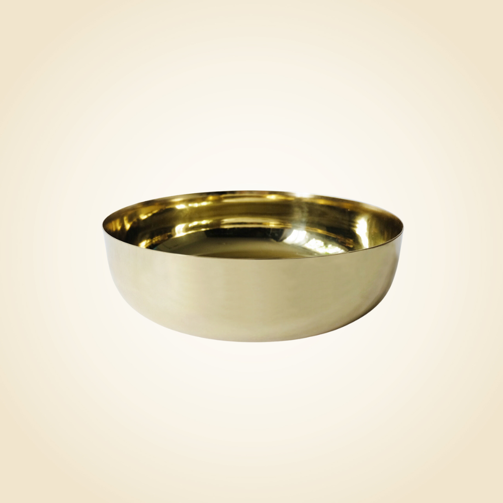 10&quot; Gold Bowl w Flaired Edge