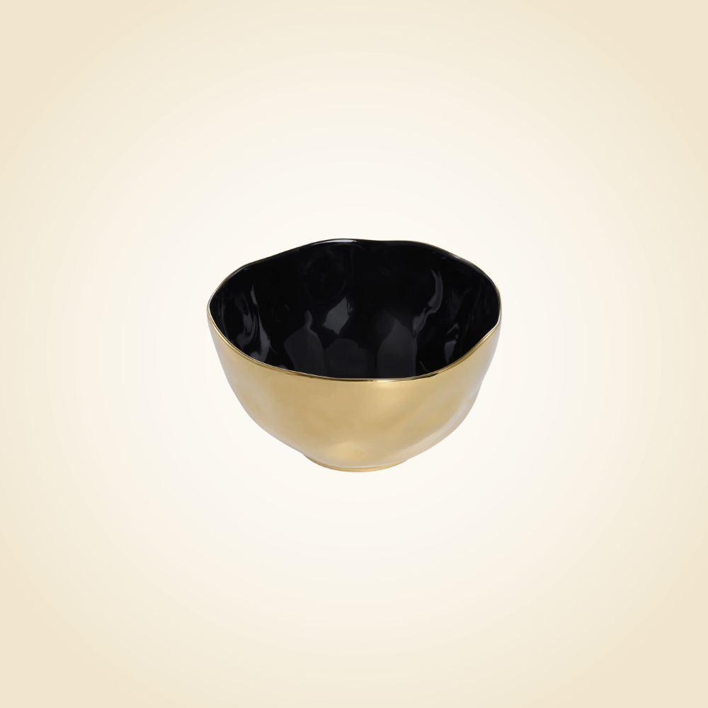 Black &amp; Gold Extra large Bowl