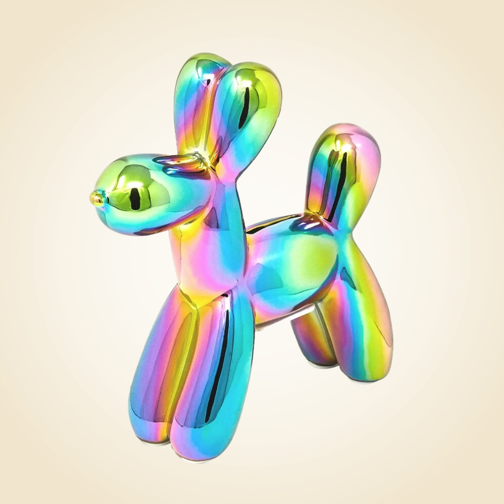 Iridescent Mini Balloon Dog 7.5&quot;