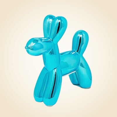 Blue Mini Balloon Dog 7.5"