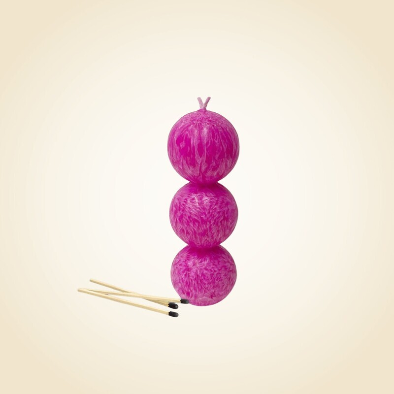 Mini Pink Ball Havdala Candle