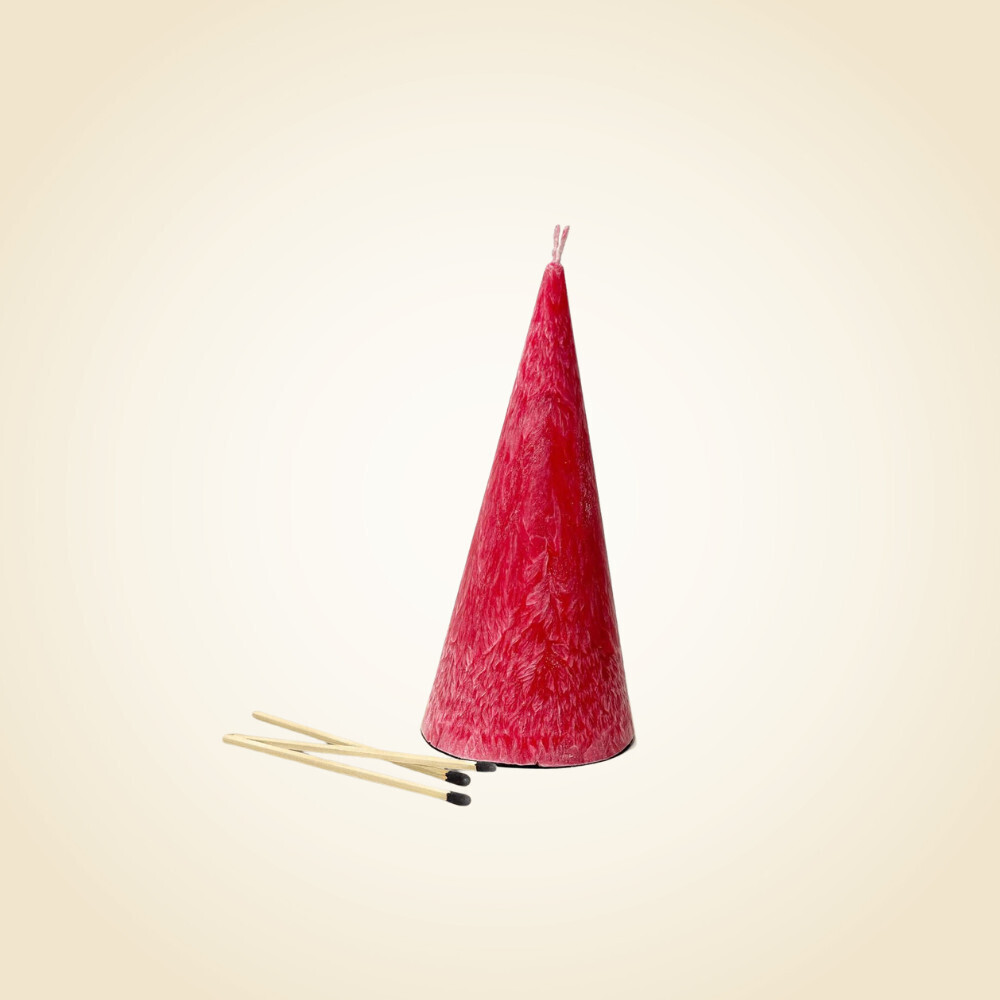 Red Cone Havdala Candle