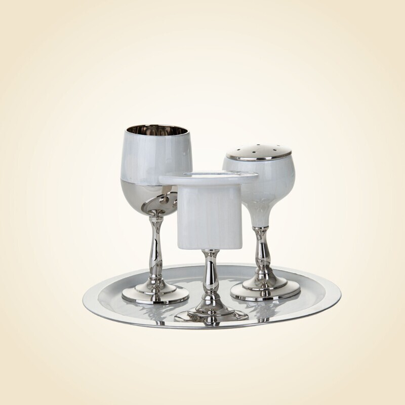 White Havdalah Set