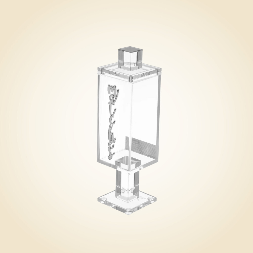 Magnetic Match Jar Holder Clear/Silver