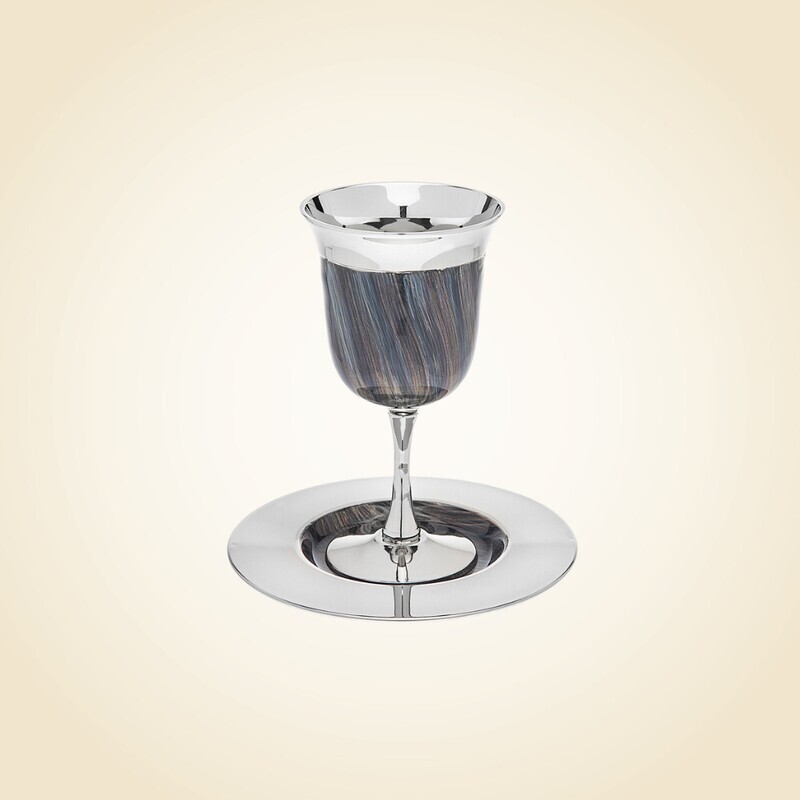 Twilight Swirl Kiddush Cup