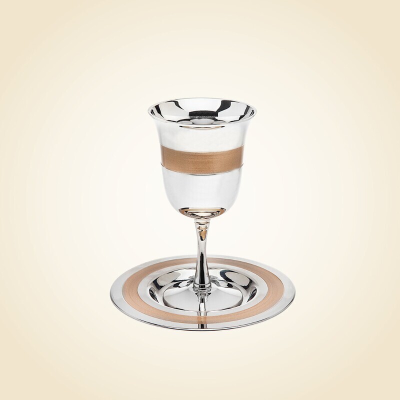 Gold Stripe Kiddush Cup