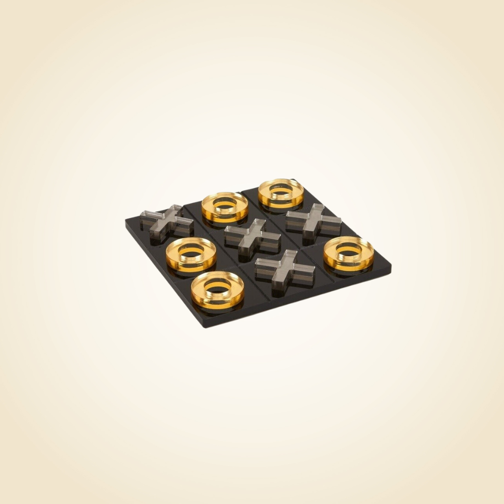 Tic Tac Toe Black/Gold