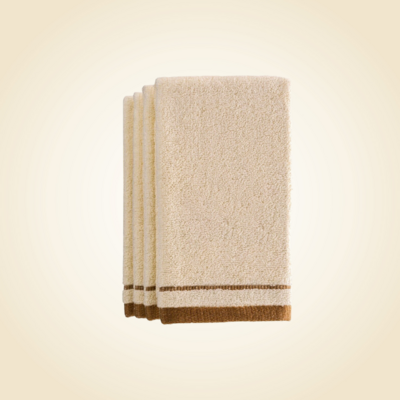 Ivory Terry Fingertip Towels Set of 4