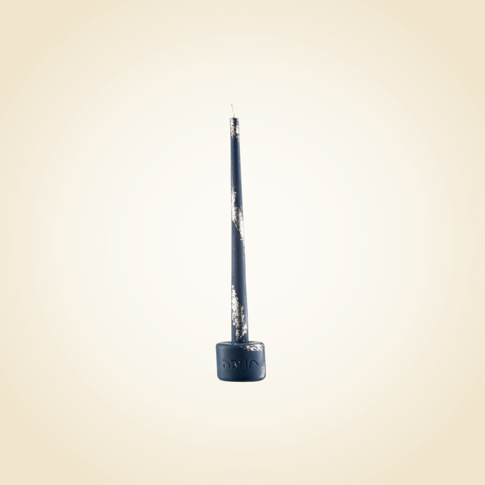 Chanukah Candle Lighter - Blue &amp; Silver