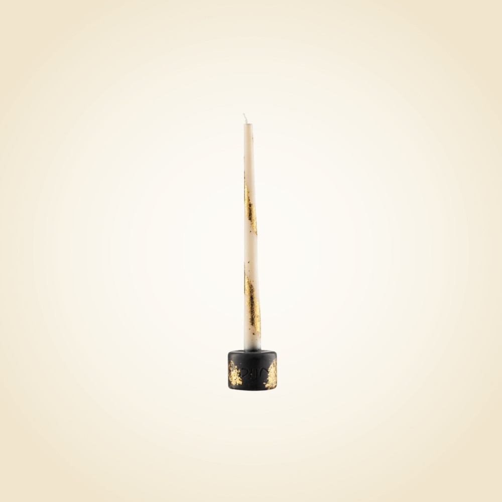 Chanukah Candle Lighter - White and Gold