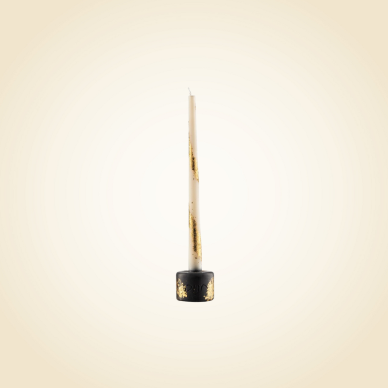 Chanukah Candle Lighter - White and Gold