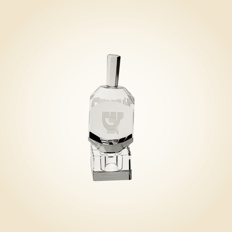Crystal Dreidel on Stand