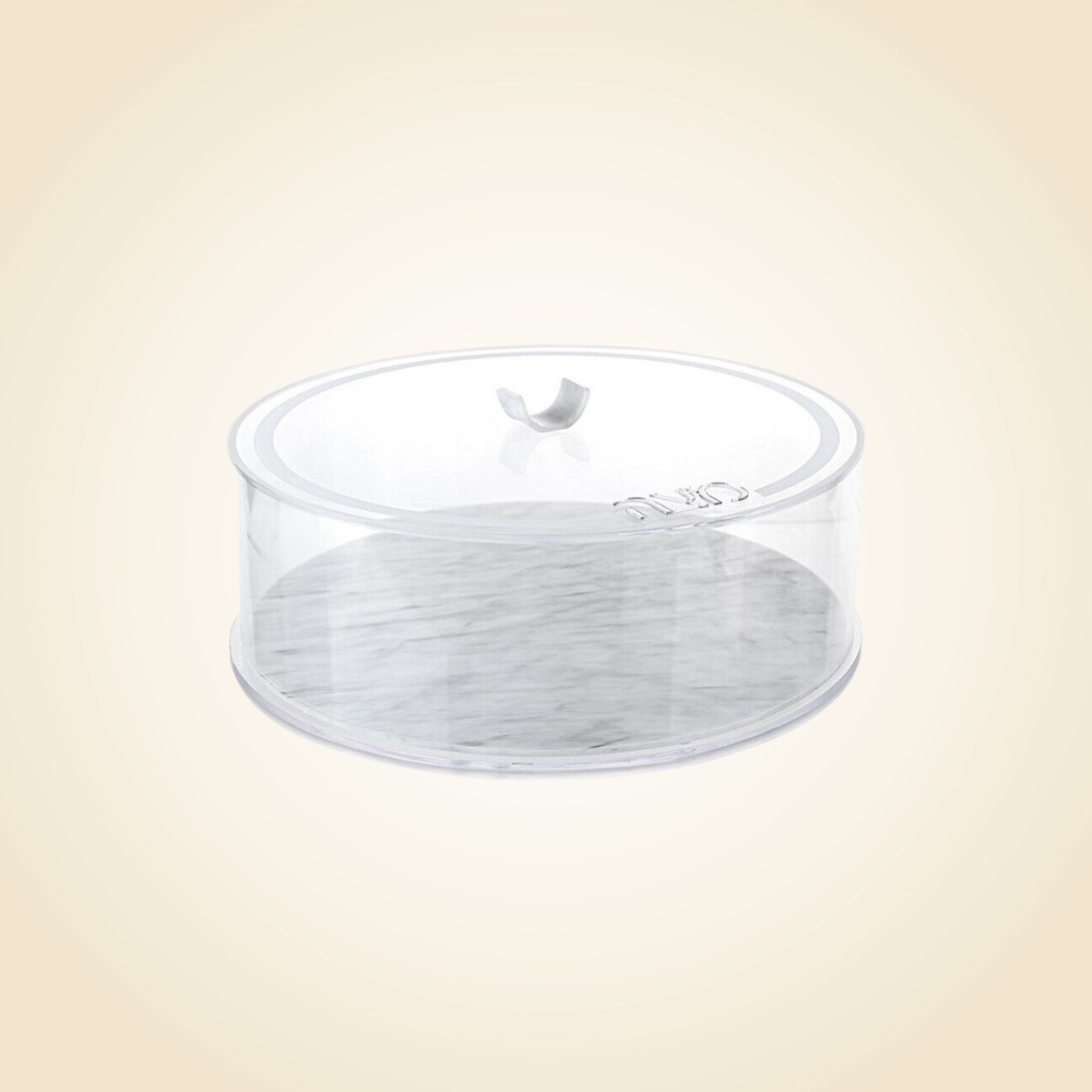 U Collection Round Matzah Box Marble