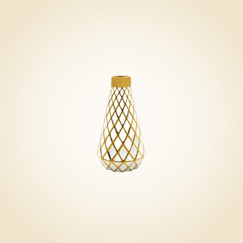 Aurora Gold Cut Vase Small