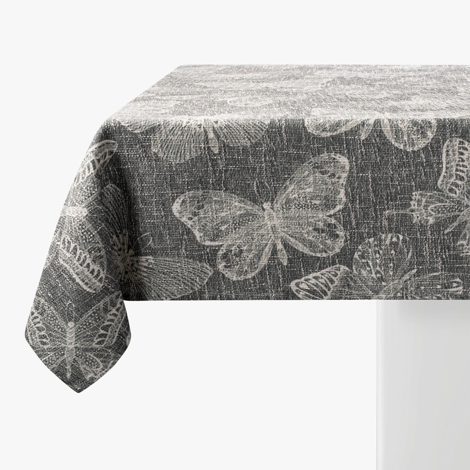 BUTTERFLY TABLECLOTH 70 x 120 | WRINKLE RESISTANT + SPILL-PROOF + OIL STAIN RESISTANT + MACHINE WASHABLE/DRYER SAFE