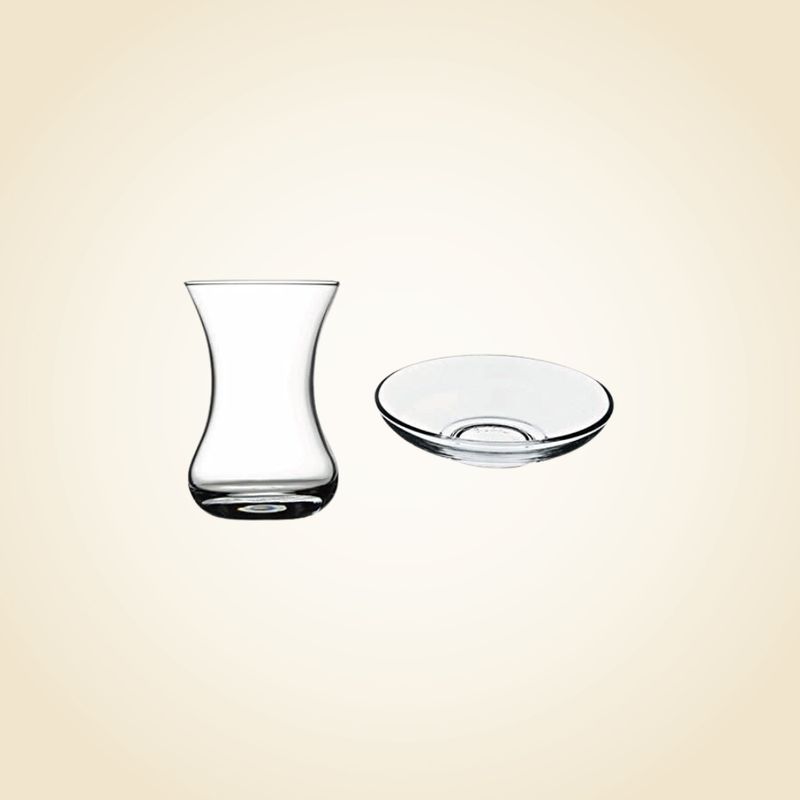 Lav clear glass seder cups s/6