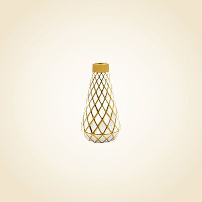 Aurora Gold Cut Vase Small