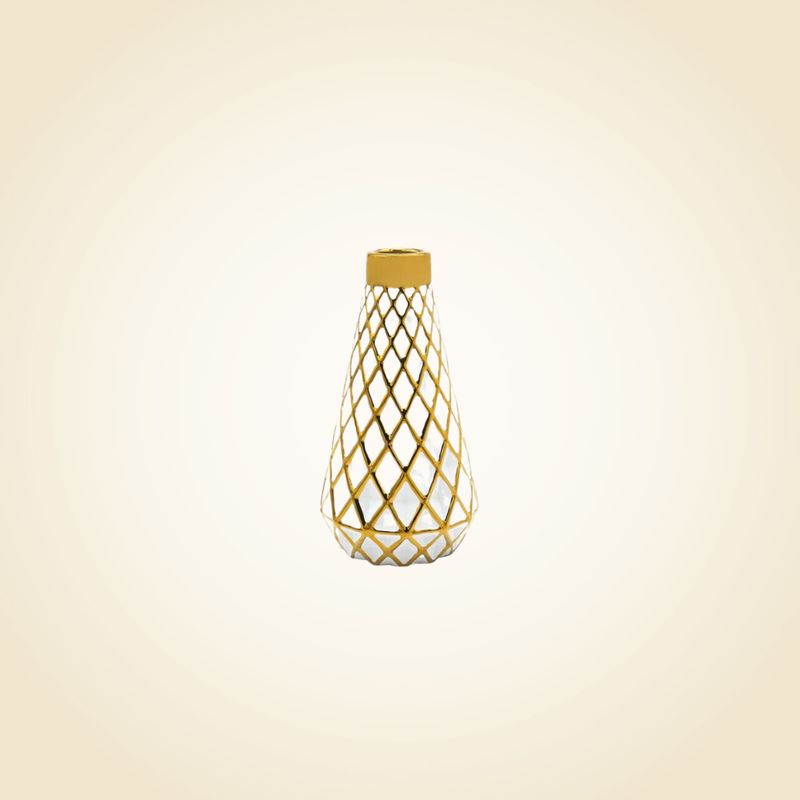 Aurora Gold Cut Vase Small