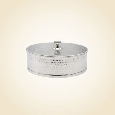 Hammered Silver SS Matzah Box