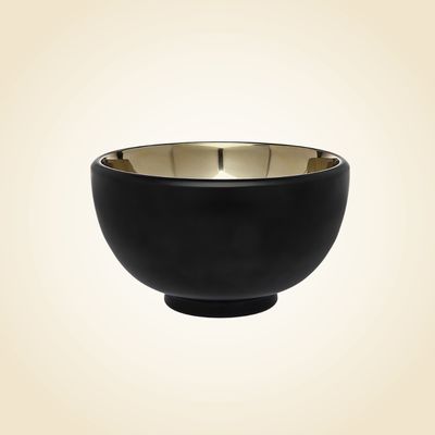 Nero D'oro Black/Gold Salad Bowl