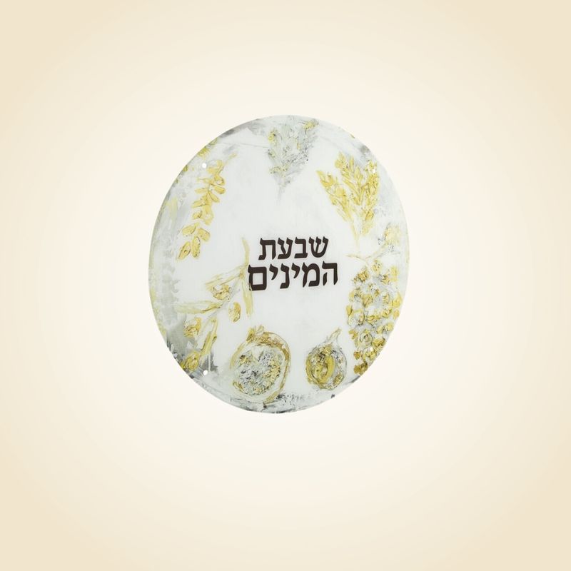 Painted Zelda Round Shivas Haminim Sukkah Decoration
