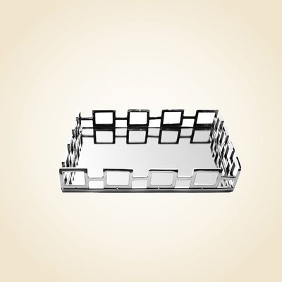Square Mirror Tray w Loop Design