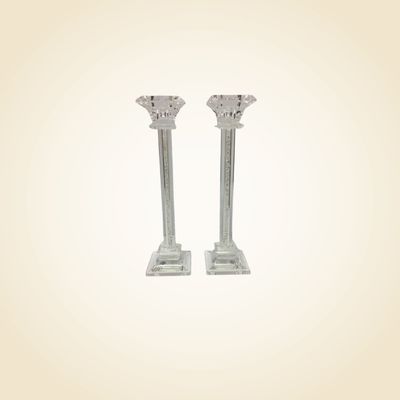 Galaxy Crystal Filled Large Candlesticks