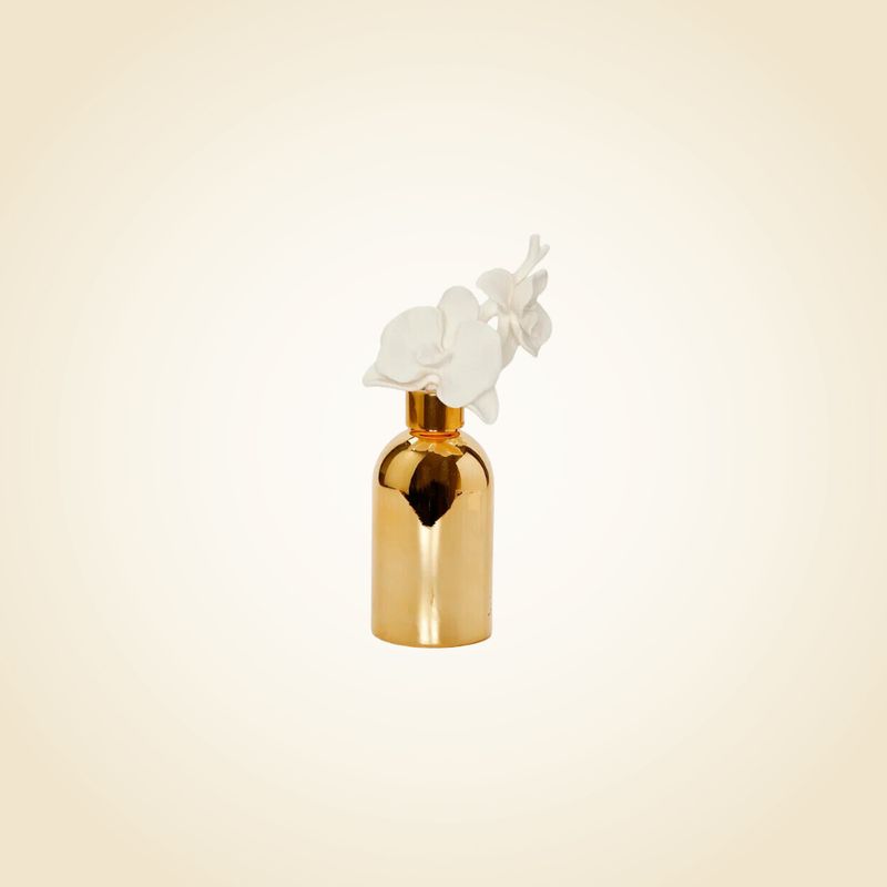 Gold Bottle/Gold Cap/ White Flower - "English Pear &amp; Frees" Scent