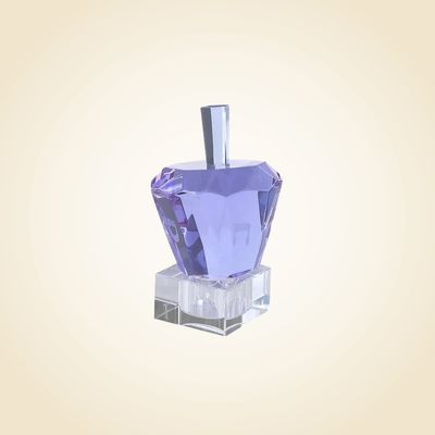 Crystal Lavender Dreidel on Stand