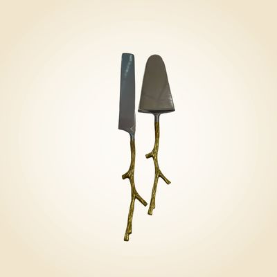 Twig Cake and Server Set