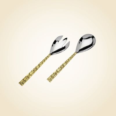 Bark Texture Salad Servers