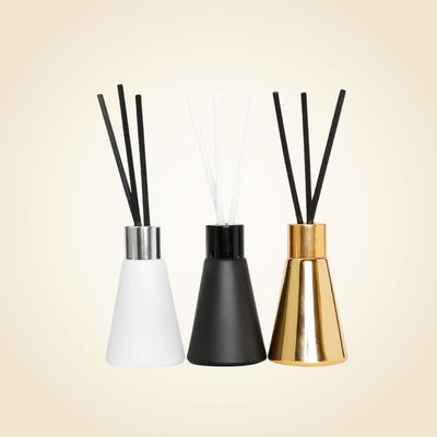 Set of 3 Diffusers- White Matte/Black/Gold - Assorted Scents