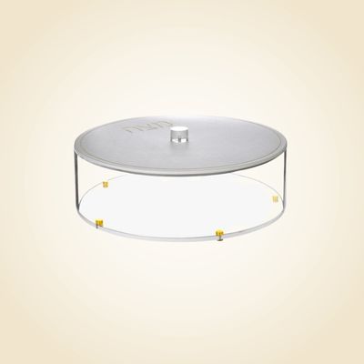 Leather Acrylic Gold Matzah Box