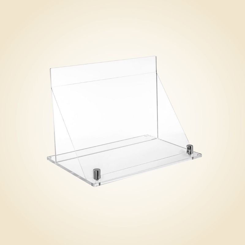 Foldable Cook Book Stand Silver