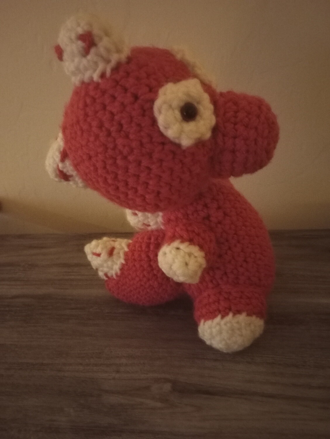 8 inch pink dinosaur