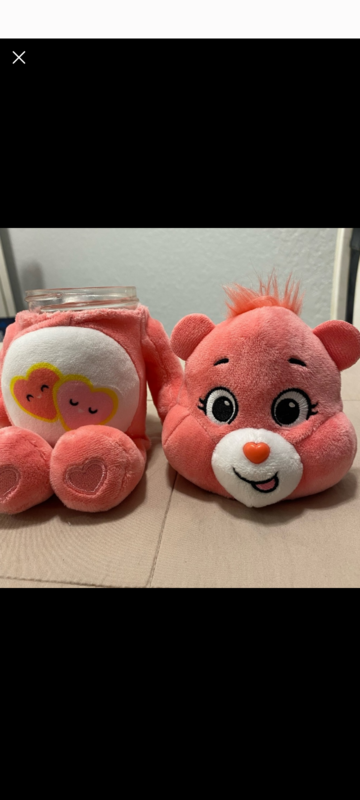 Care bear stash jar