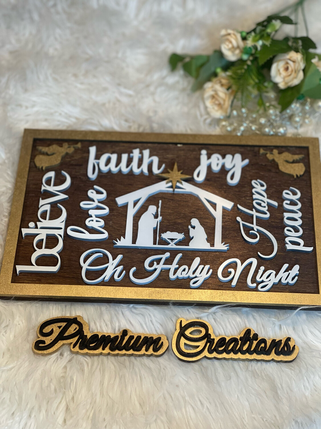 CHRISTMAS 3D NATIVITY PLAQUE