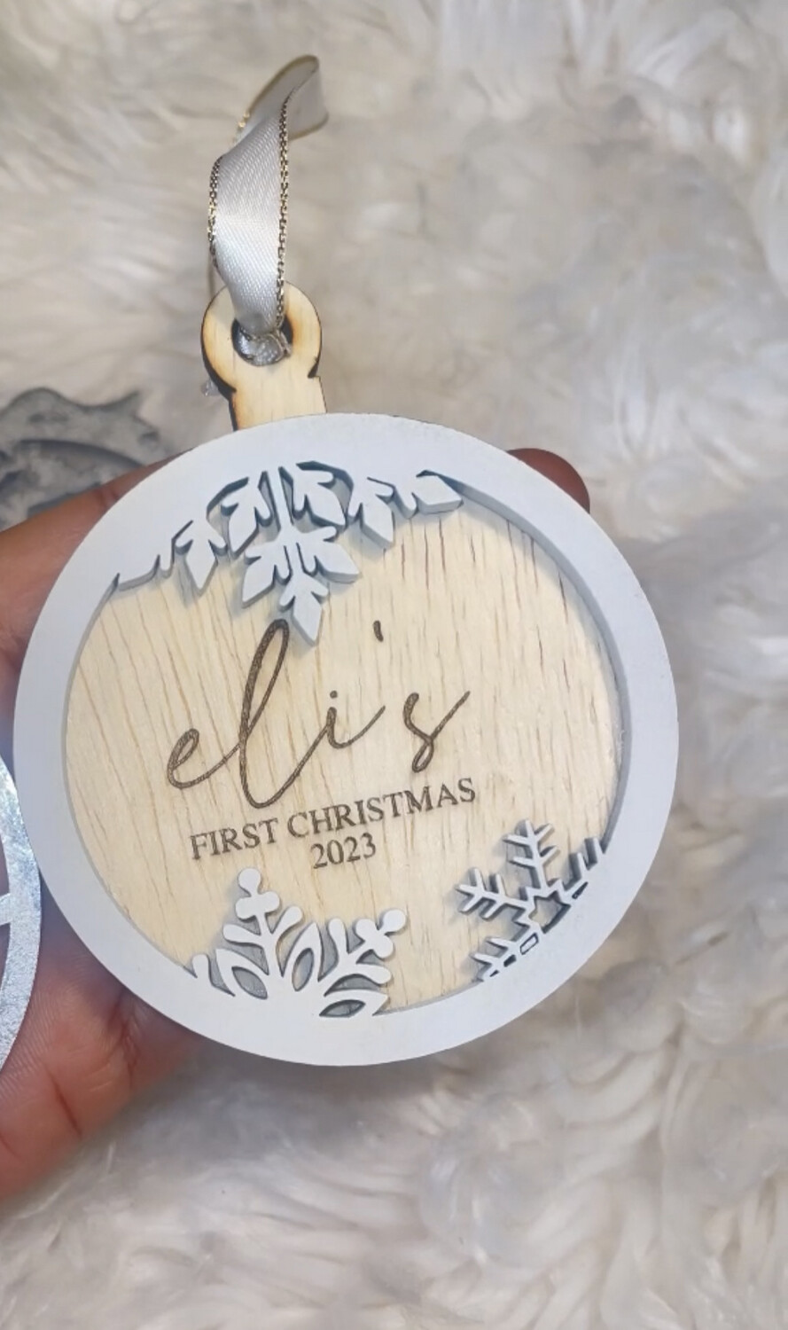 CHRISTMAS SNOWFLAKE LAYERED ORNAMENTS