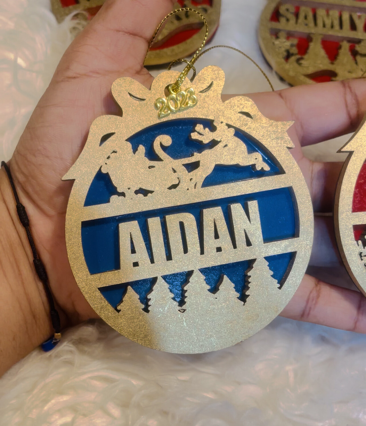 CHRISTMAS 3D LAYERED ORNAMENTS SINGLE