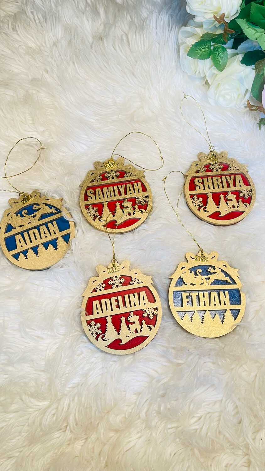 CHRISTMAS 3D LAYERED ORNAMENTS SINGLE