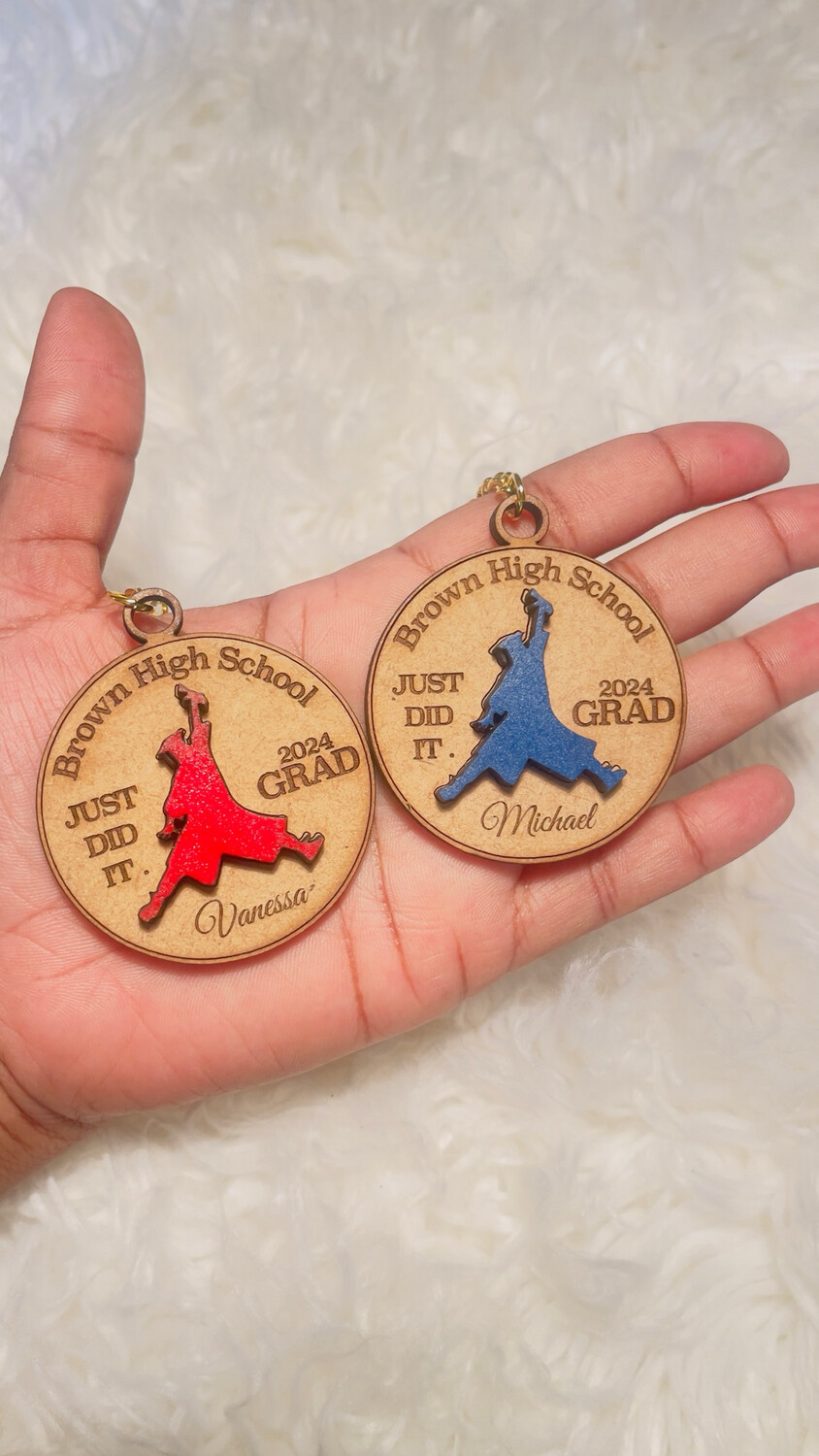 JUST DID IT- GRADUATION KEYCHAIN (MINIMUM 10)