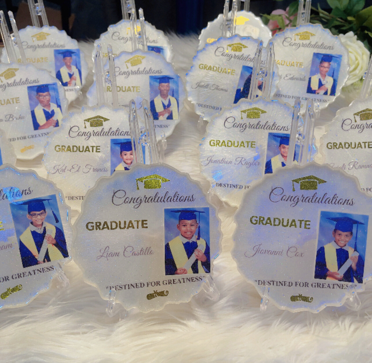 GRADUTION RESIN PLAQUE (OVER 5 PIECES $100 EACH)