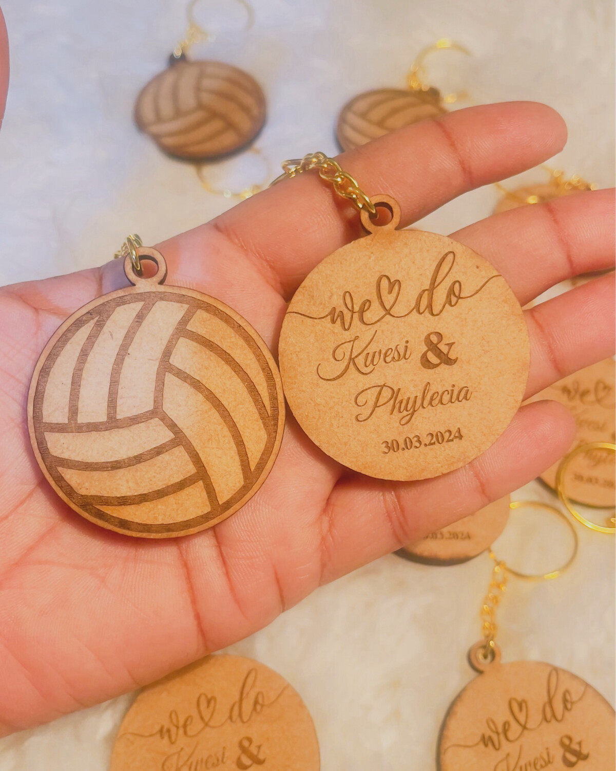 Custom Engraved Double Sided Keychains ($14 EACH)