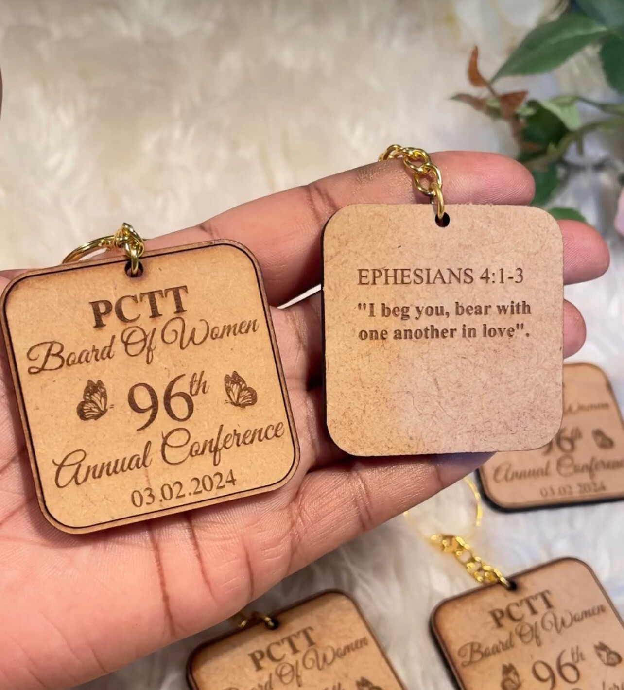 Custom Engraved Double Sided Keychains ($14 EACH)