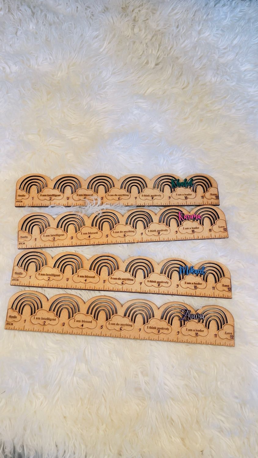 GRADUATION 3D Name Ruler (Inch)