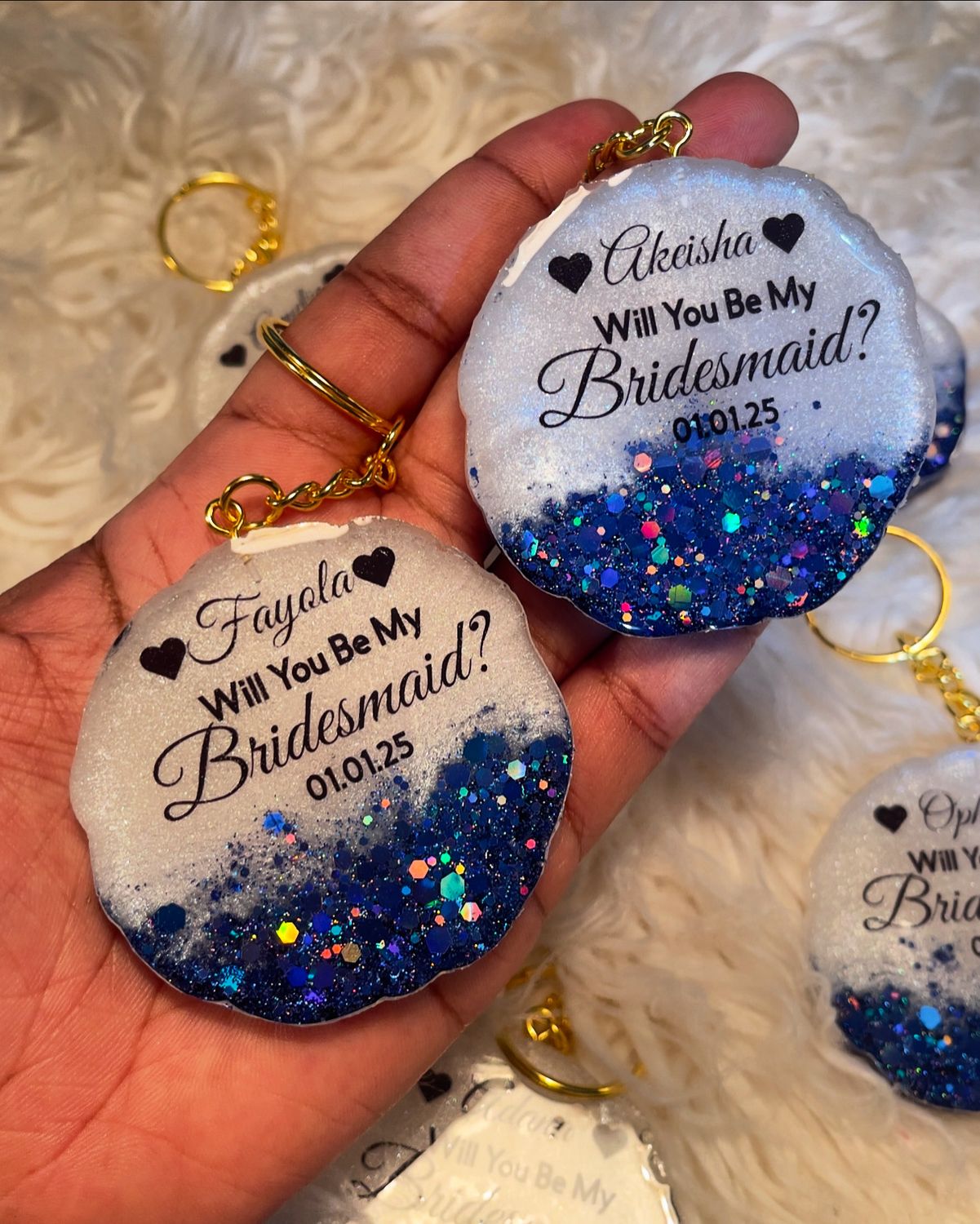 Resin Glitter/Foil Refrigerator Magnet