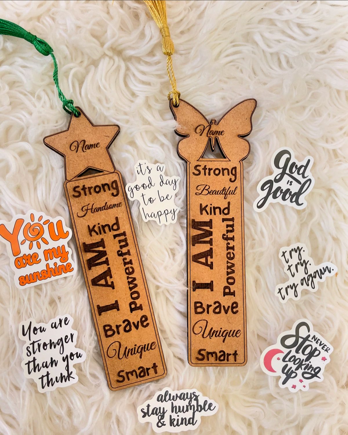 Wooden Affirmation Bookmarks