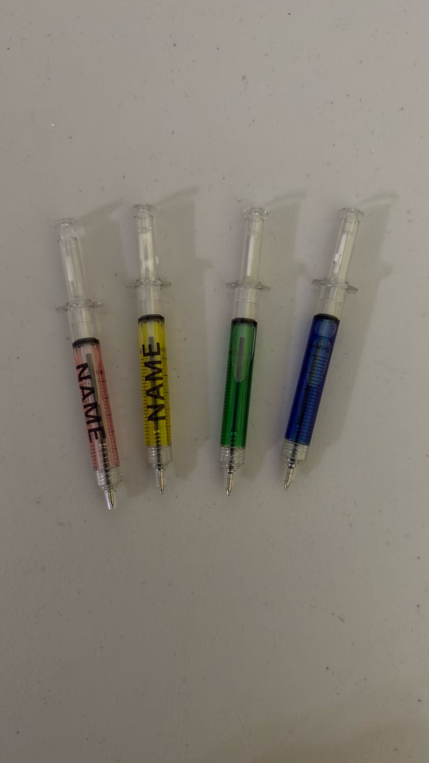 NURSES SYRINGE PENS - MINIMUM 5 PIECES
