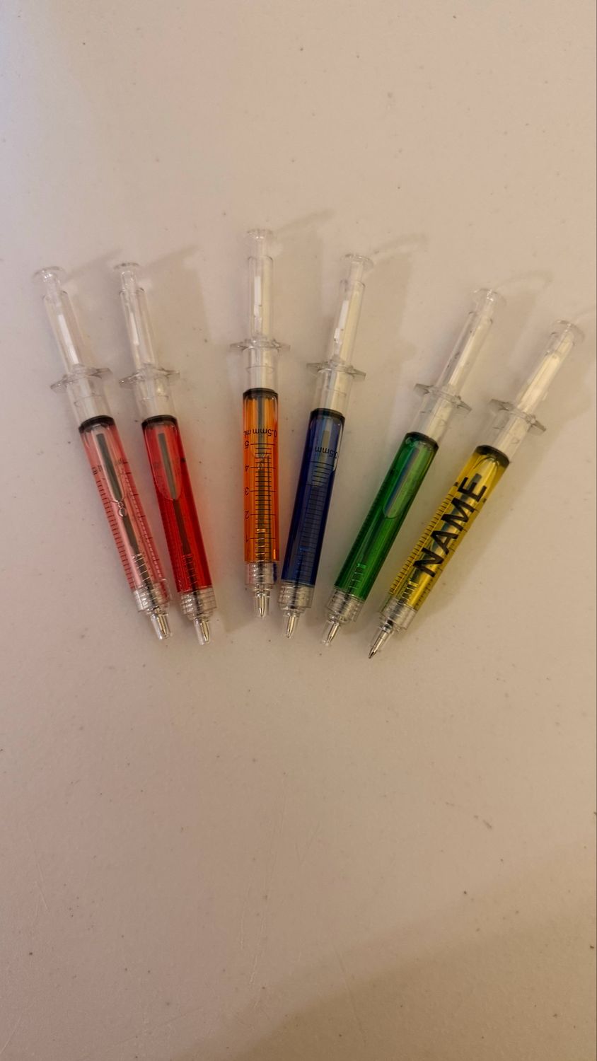 NURSES SYRINGE PENS - MINIMUM 5 PIECES