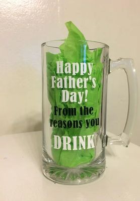 Glass Beer Mug (Customized)